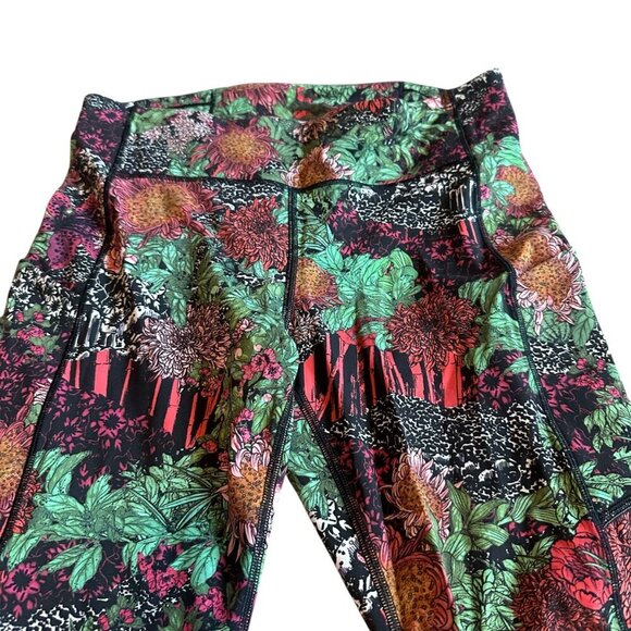 Lululemon Wunder Under Bold Floral Print Leggings Full Length Stretch Size 8 - Picture 2 of 10